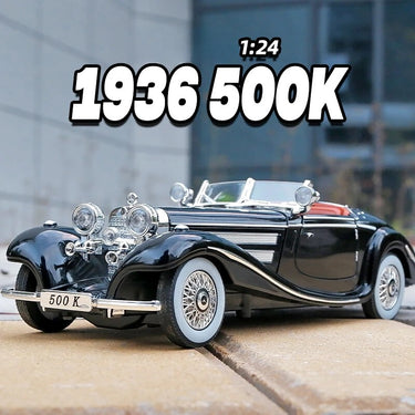 1:24 MERCEDES BENZ 1936 500K CLASSIC VINTAGE DIECAST ALLOY MODEL CAR